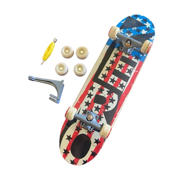 Zero American Flag Tech Deck Hand Board Rare Punk Classic - Picture 15 of 15